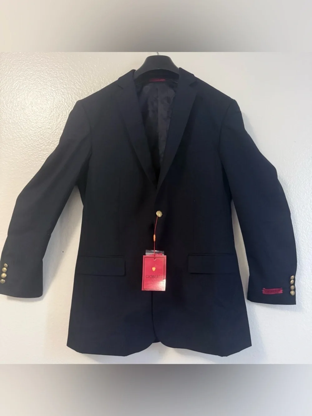 Gioberti Men's Formal Navy Blazer Jacket, Size 40 Regular